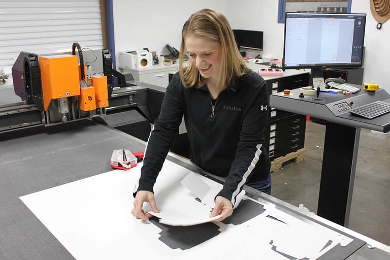 CastlePierce team member working in the structural design lab.