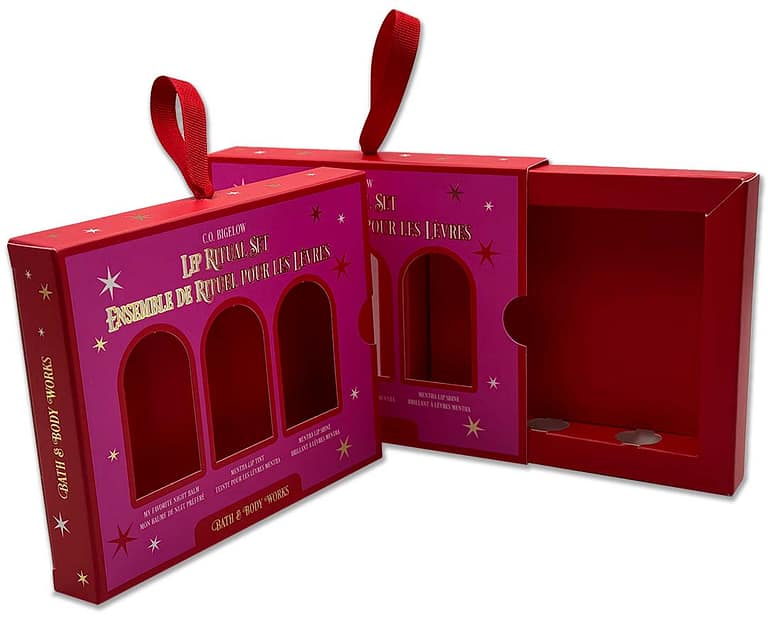 Bath & Body Works Die Cut Boxes Packaging